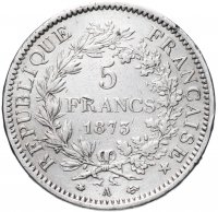 купить Франция 5 франков 1873 A