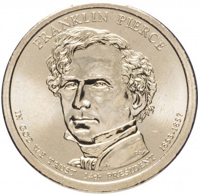 купить США 1 доллар 2010 P "14-й президент США - Франклин Пирс"