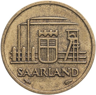 купить Саар 10 франков (francs) 1954