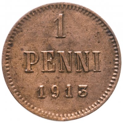 купить 1 пенни (penni) 1913