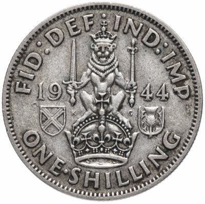 купить Великобритания 1 шиллинг (shilling) 1944 Шотландский шиллинг - лев, сидящий на короне