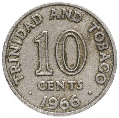 купить Тринидад и Тобаго 10 центов (cents) 1966