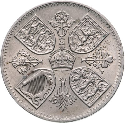 купить Великобритания 5 шиллингов 1960 "Британская выставка в Нью-Йорке"
