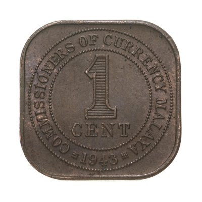 купить Малайя 1 цент (cent) 1943