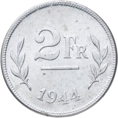 купить Бельгия 2 франка 1944