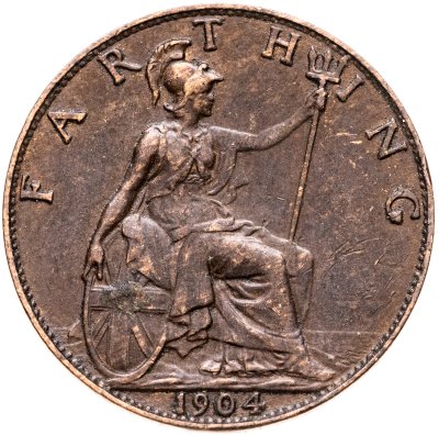 купить Великобритания 1 фартинг (farthing) 1904