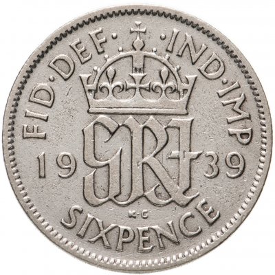 купить Великобритания 6 пенсов 1939