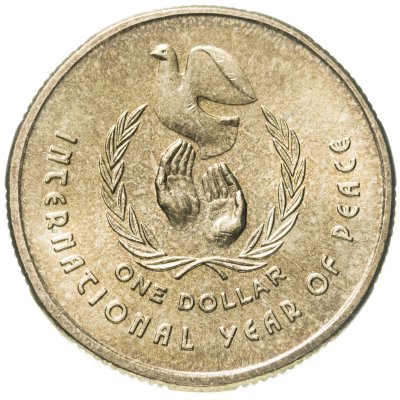 купить Австралия 1 доллар (dollar) 1986 "Международный год мира"