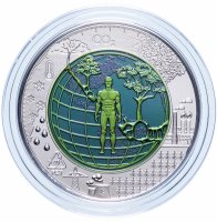 Купить Австрия 25 евро 2018 Антропоцен в футляре с сертификатом