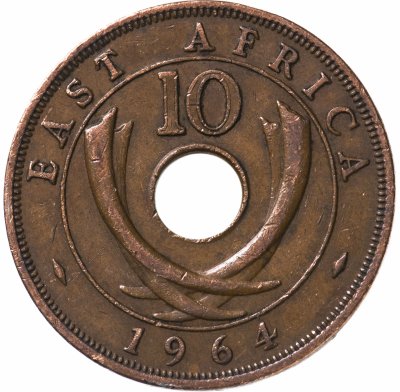 купить Британская Восточная Африка 10 центов (cents) 1964 H