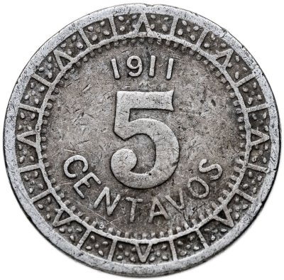 купить Мексика 5 сентаво (centavos) 1911