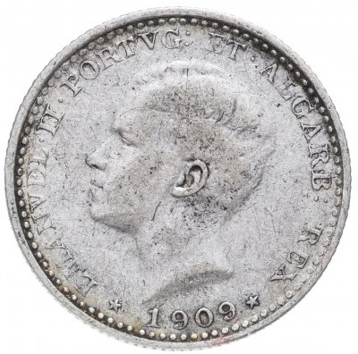 купить Португалия 100 рейс (reis) 1909