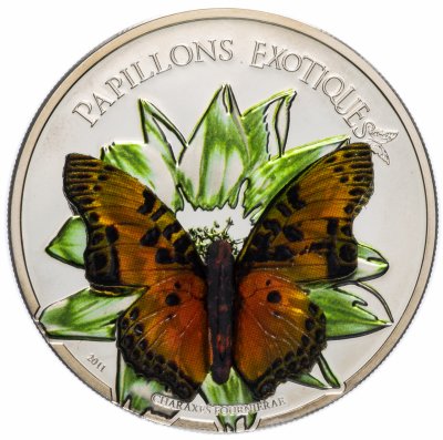 купить Камерун 1000 франков (francs) 2011 "Экзотические бабочки - Papillons exotiques"