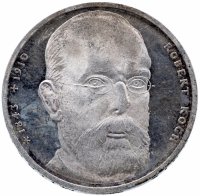 купить Германия 10 марок 1993 "150 лет со дня рождения Роберта Коха"