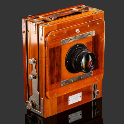 купить Фотоаппарат складной "ФКД 13 х 18", Минприбор Главоргатехника, дерево, металл, СССР, 1971 г.