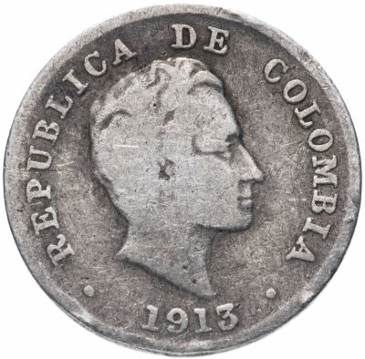 купить Колумбия 10 сентаво (centavos) 1913