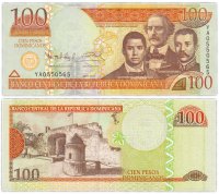 Купить Доминиканская республика 100 песо 2011 (Pick 184а)