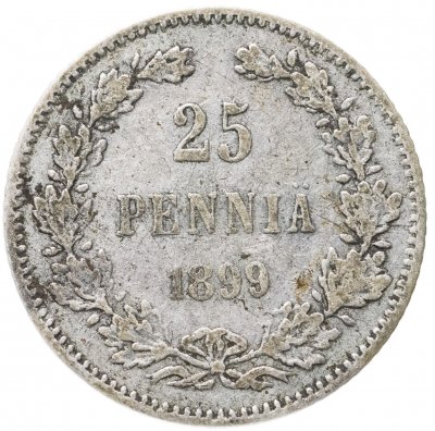 купить 25 пенни 1899 L, монета для Финляндии