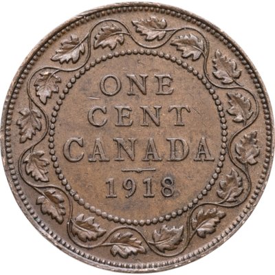 купить Канада 1 цент (cent) 1918