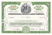 купить Акция США - Pennsylvania Power & Light Company 1959- 1965 гг.