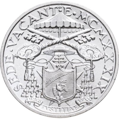 купить Ватикан 5 лир (lire) 1939 "Вакантный престол"