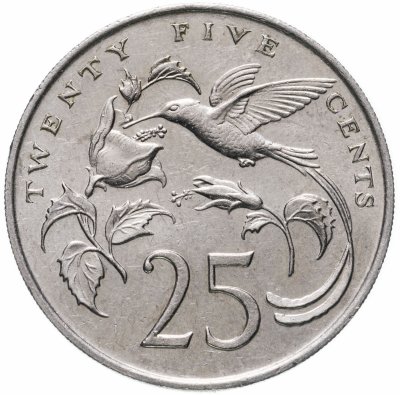 купить Ямайка 25 центов 1987