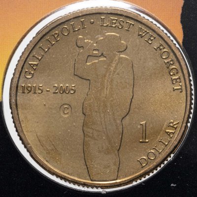 купить Австралия 1 доллар (dollar) 2005 "90 лет Дарданелльской операции" в буклете