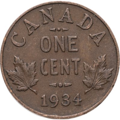 купить Канада 1 цент (cent) 1934