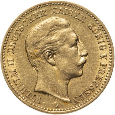 купить Германская империя 10 марок (mark) 1903 Знак монетного двора: "A" - Берлин, с портретом Императора Вильгельма II