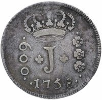 Купить Бразилия 600 реалов 1758 R