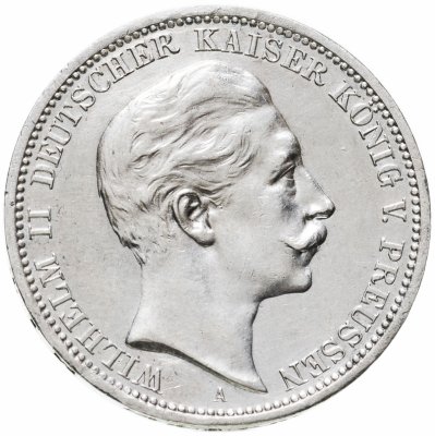 купить Германская Империя, Пруссия 3 марки 1908 А