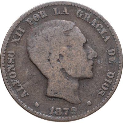 купить Испания 10 сентимо (centimos) 1879