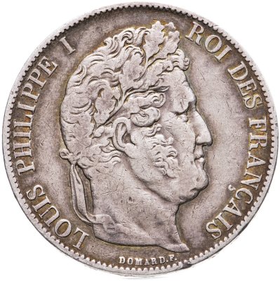 купить Франция 5 франков 1847