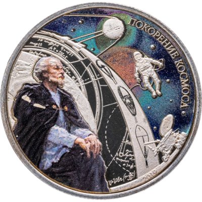 купить Бенин 1000 франков 2019 "Покорение космоса"
