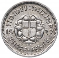 купить Великобритания 3 пенса (pence) 1937-1944