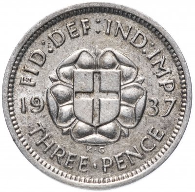 купить Великобритания 3 пенса (pence) 1937-1944