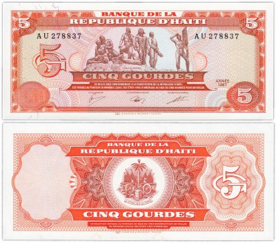 купить Гаити 5 гурд 1987 (Pick 246a)