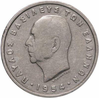 купить Греция 5 драхм (drachmai) 1954