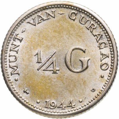 купить Кюрасао 1/4 гульдена (gulden) 1944
