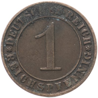 купить Германия 1 рейхспфенниг (reichspfennig) 1929 D