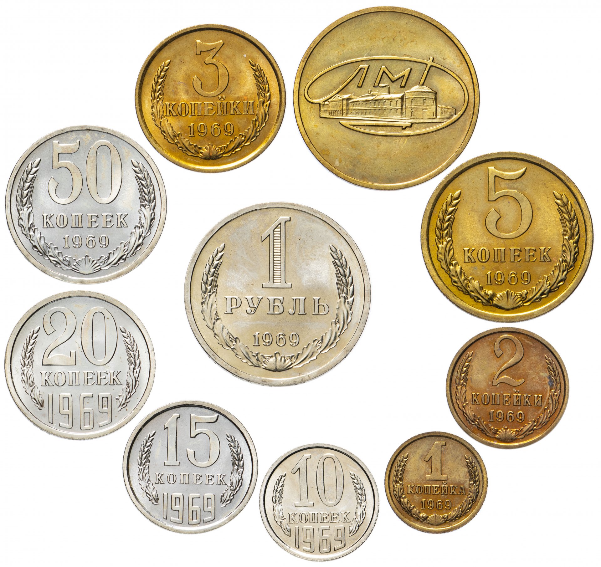 Годовой комплект монет СССР