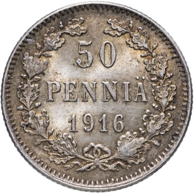 купить 50 пенни (pennia) 1916 S