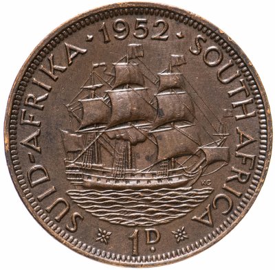 купить Южная Африка 1 пенни (penny) 1952