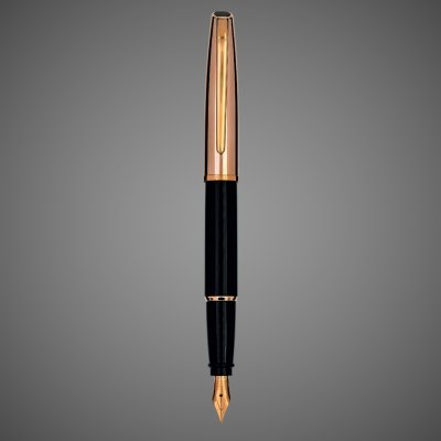 купить Перьевая ручка Aurora Style Metal Black PGT, перо - F, в подарочной коробке, Покрытия: позолота, позолота, смола, 2026 г.