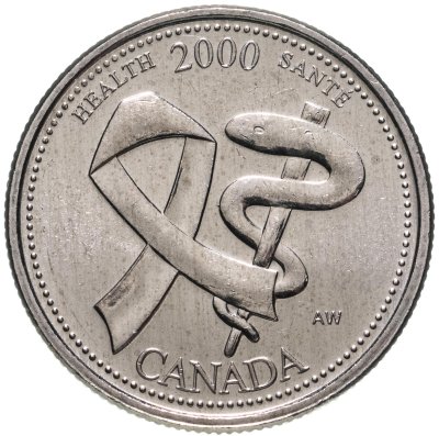купить Канада 25 центов (cents) 2000 "Миллениум - Здоровье"