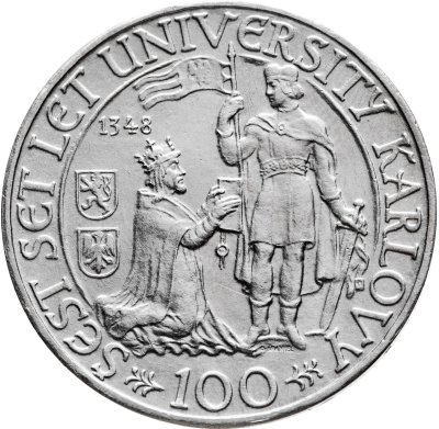 купить Чехословакия 100 крон (korun) 1948 600 лет Карлову университету