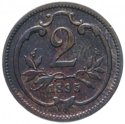 купить Австрия 2 геллера (heller) 1895
