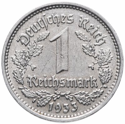 купить Нацистская Германия (Третий рейх) 1 рейхсмарка 1933 G