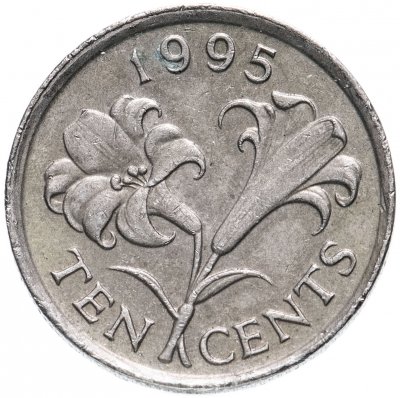 купить Бермуды 10 центов (cents) 1986-1998, случайная дата