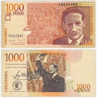 купить Колумбия 1000 песо 2016 год Pick 456